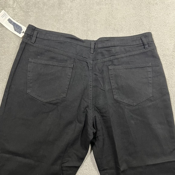 Roucha Jeans Womens Size D 16-18 Over 5'4 Dada Black Denim Pleated Ankle New - Picture 12 of 16